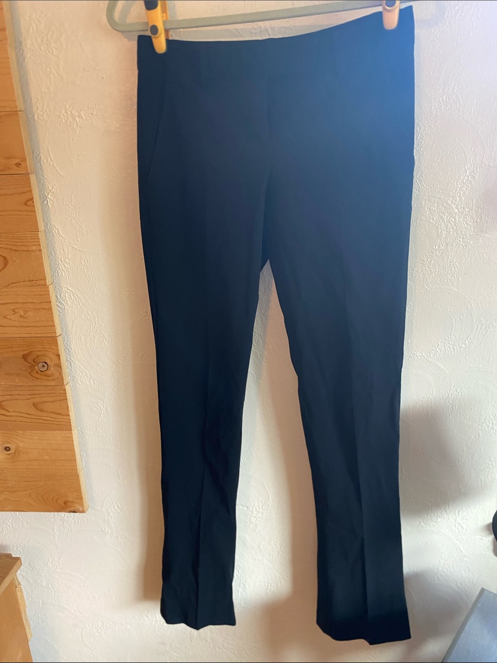 Theory Black Straight-Leg Trousers